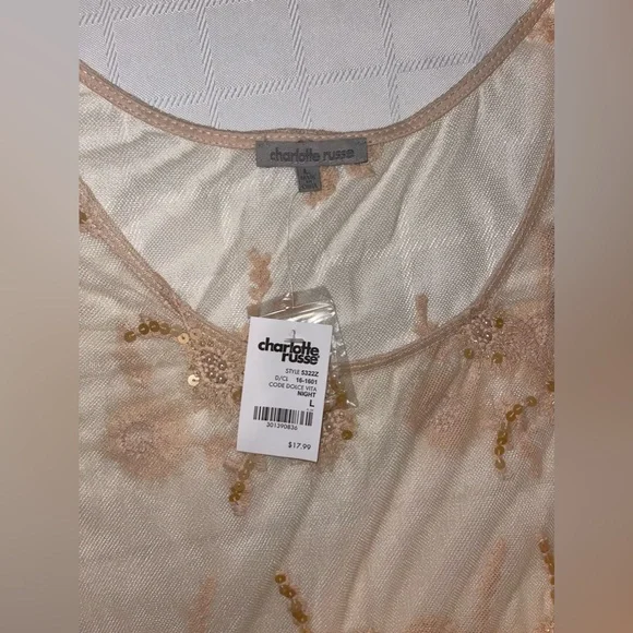Charlotte Russe lace shirt size large vintage woman’s - Picture 3 of 4